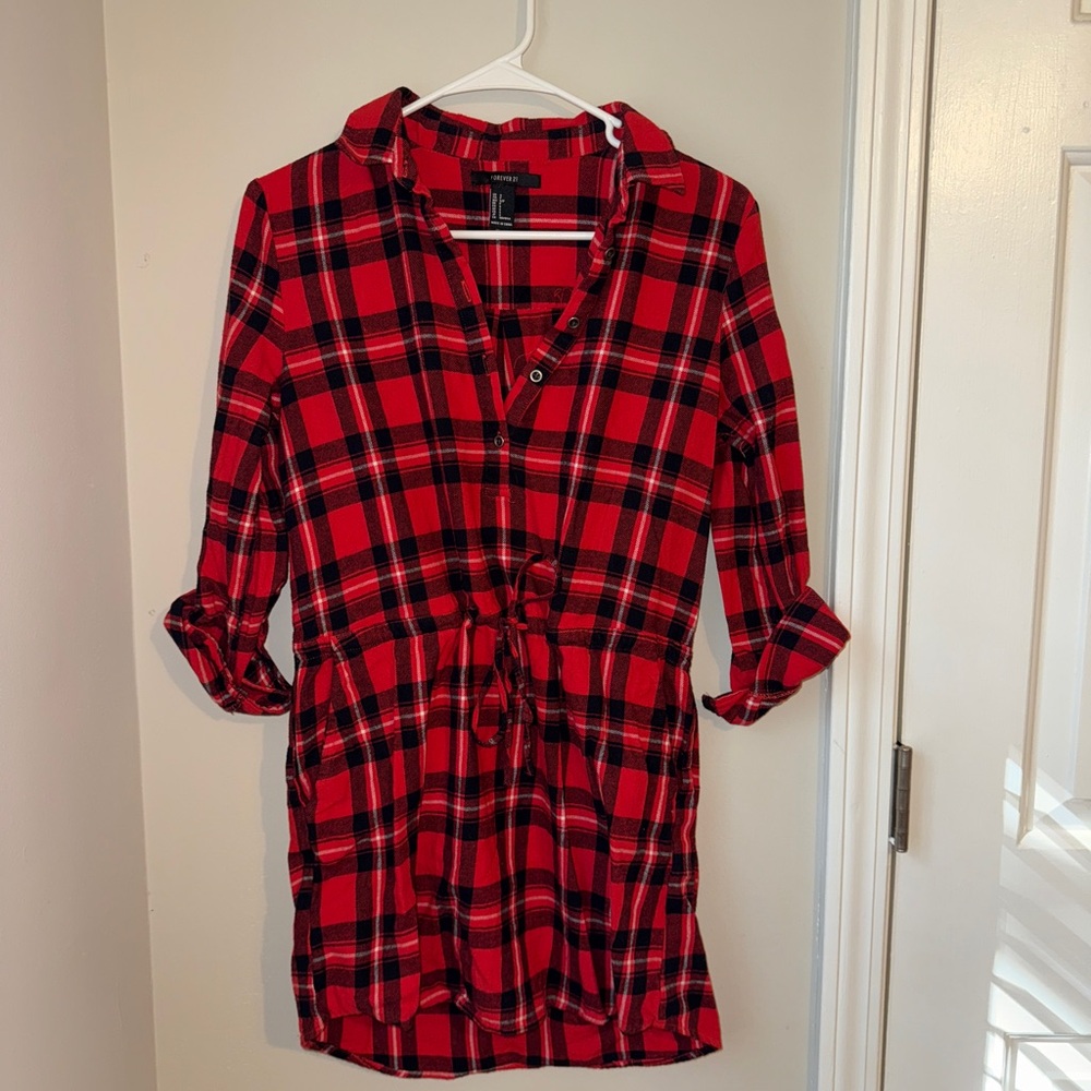 Plaid Red Dress